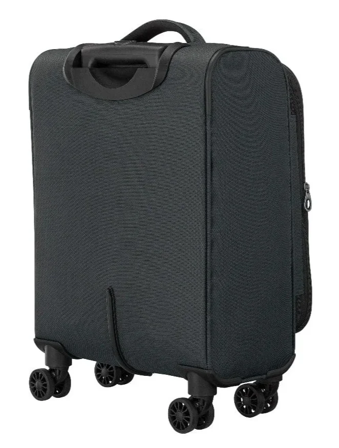 Wenger Black Beaumont Lite 57 Cm Small 4-Double Wheeled Softside Expandable Cabin Luggage Trolley - Black  | Best Price UAE